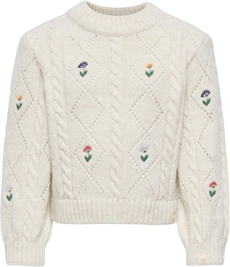KMGFLOWER L/S O-NECK KNT