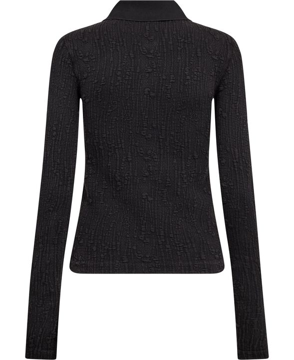 Lyra zip cardigan Faded Black Interlock-36