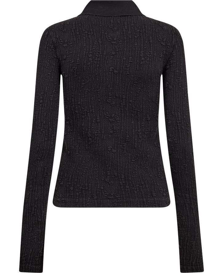 Lyra zip cardigan Faded Black Interlock-36