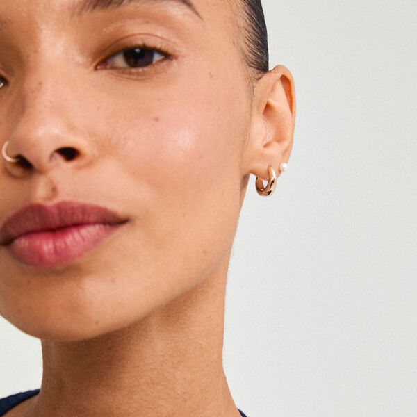 STARLIGHT earrings 2-in-1 set gold-plated