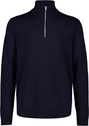 Soft viscose blend half zip