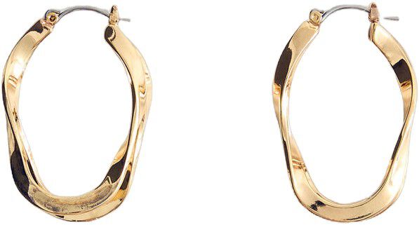 Twisted hoop earrings