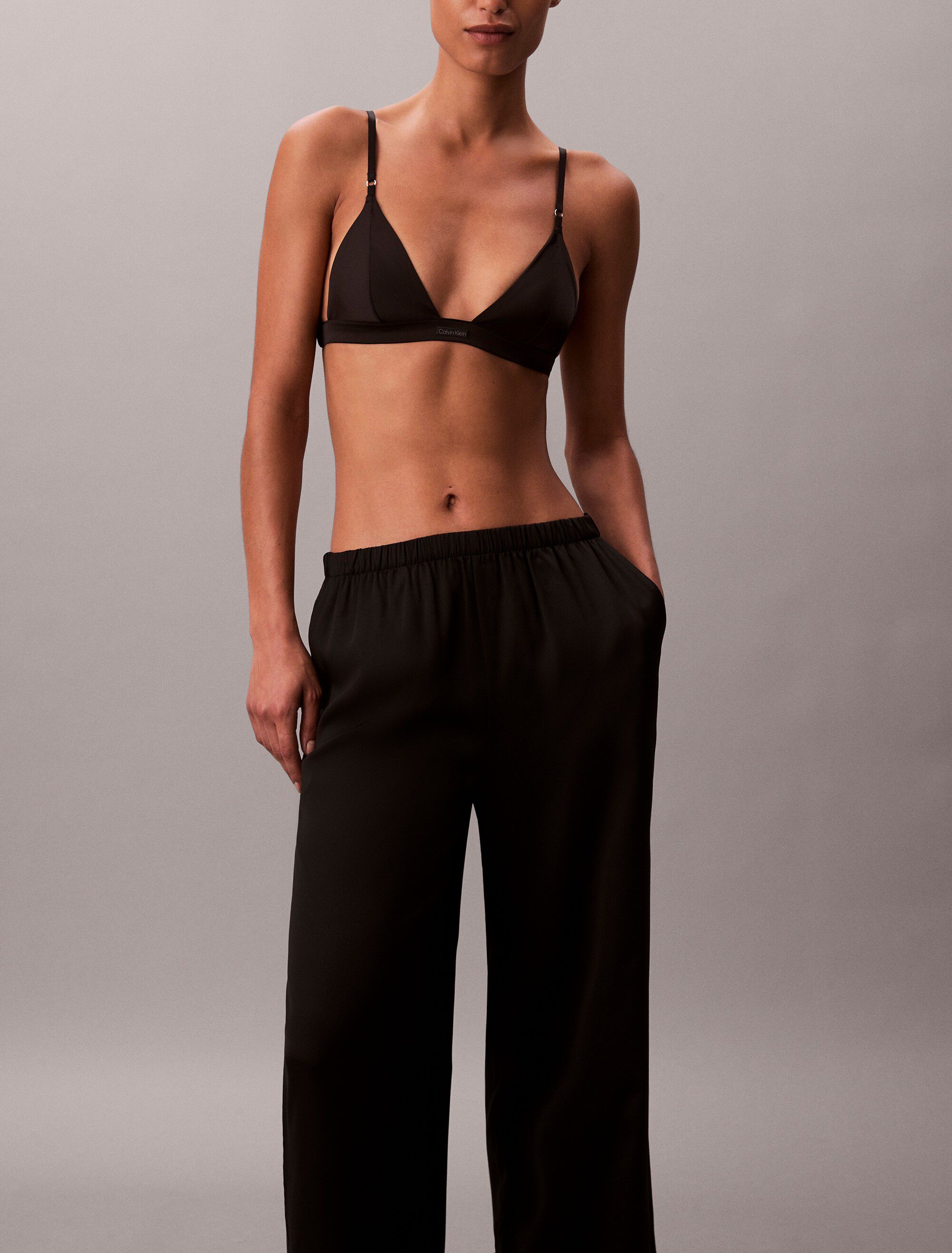 SENSUAL SATIN LOGO PANT