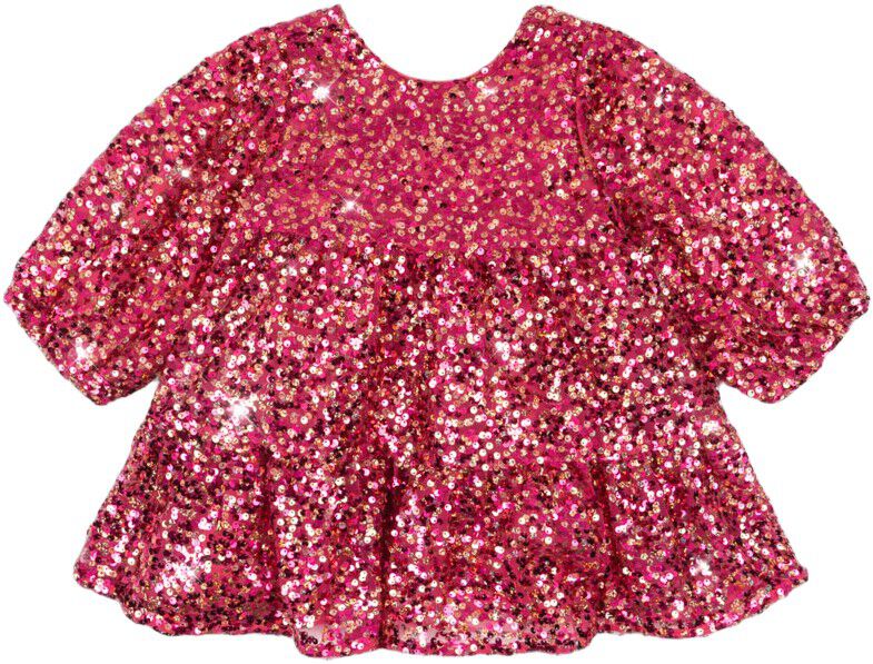 LILA SEQUINS BOW DRESS