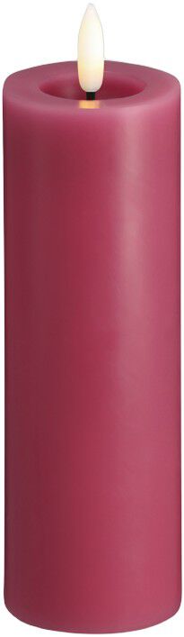 Moods & More - LED Pillar Candles, Silk, Melted, Vintage rose, 49x150
