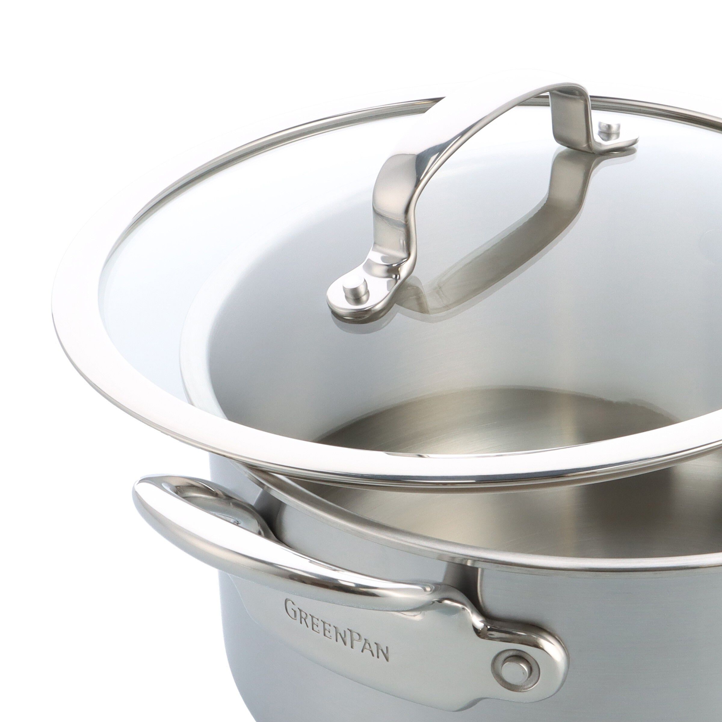 GreenPan Premiere 5PLY SS Casserole 18cm/2,1L