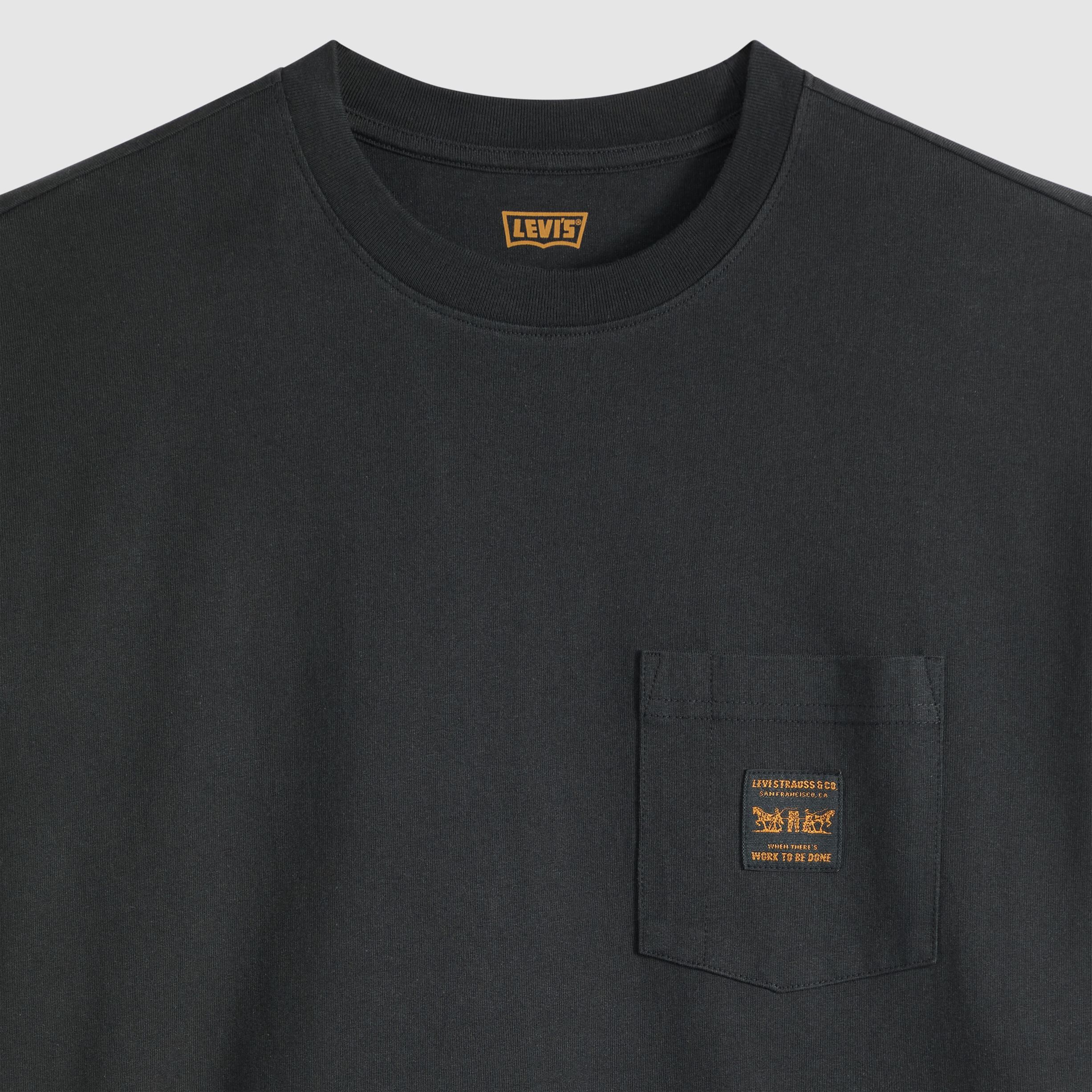 SS WORKWEAR PKT TEE JET BLACK