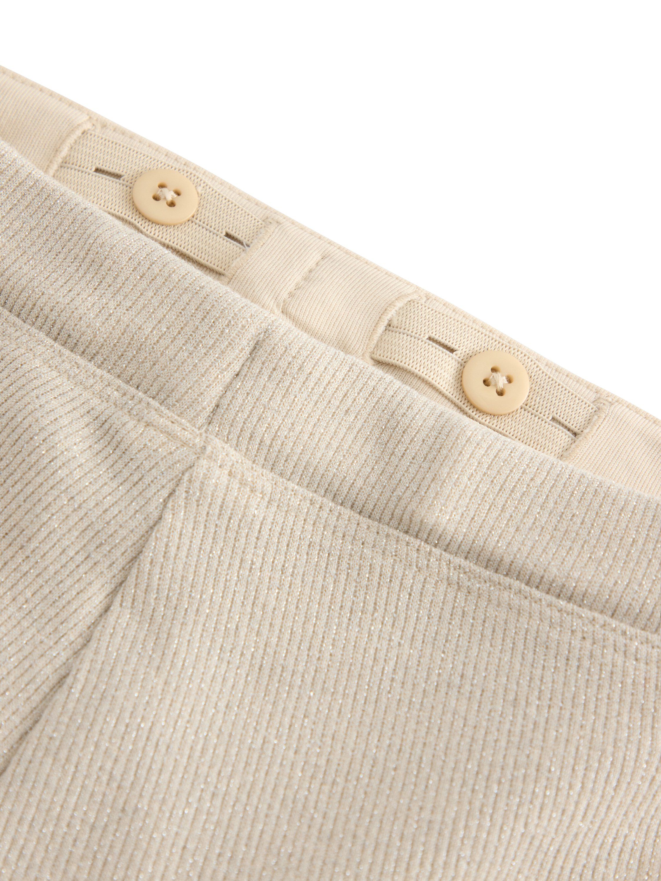 Bl&oslash;de leggings i glitrende bomuld m