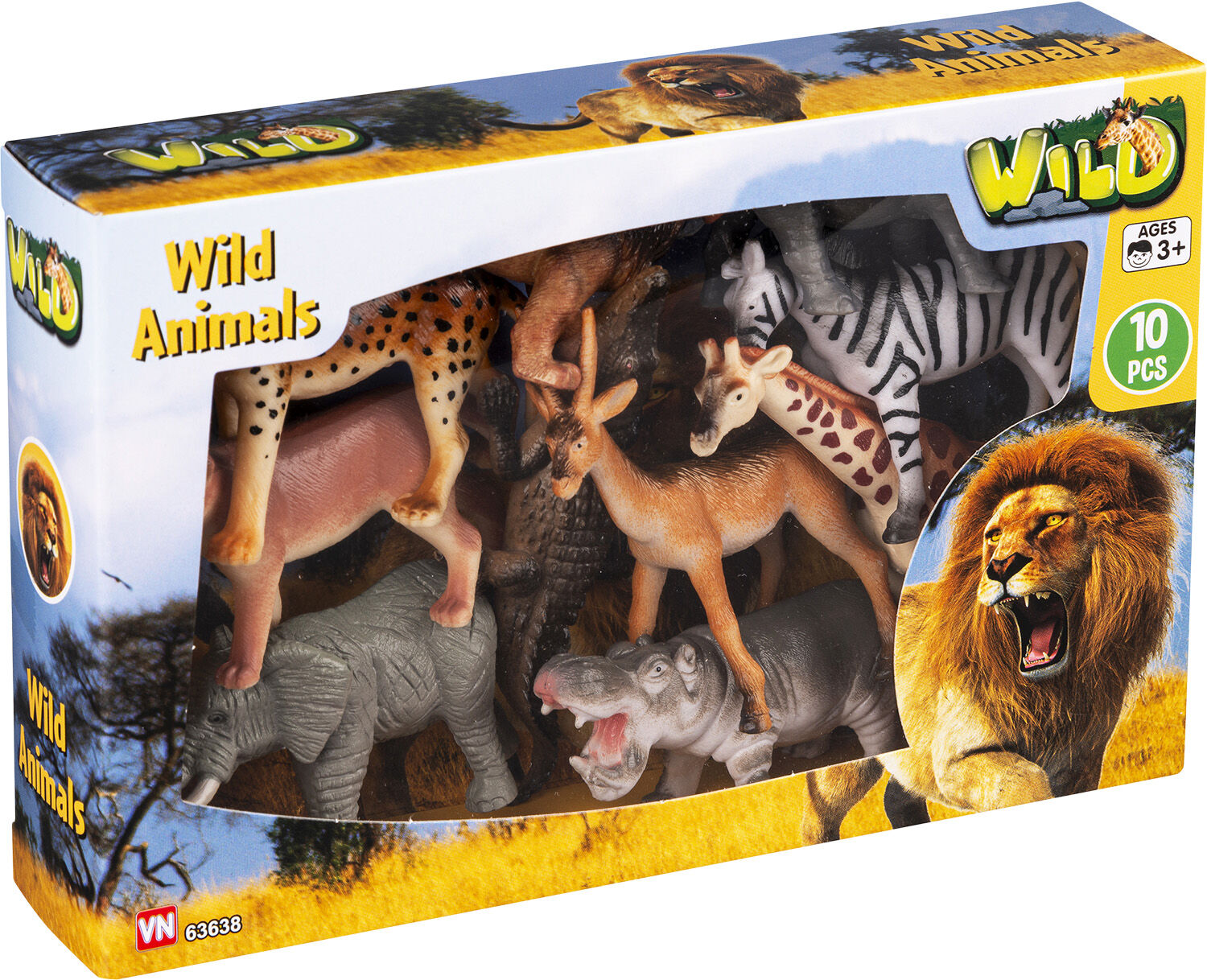 VILDE DYR I BOX 10 DELE