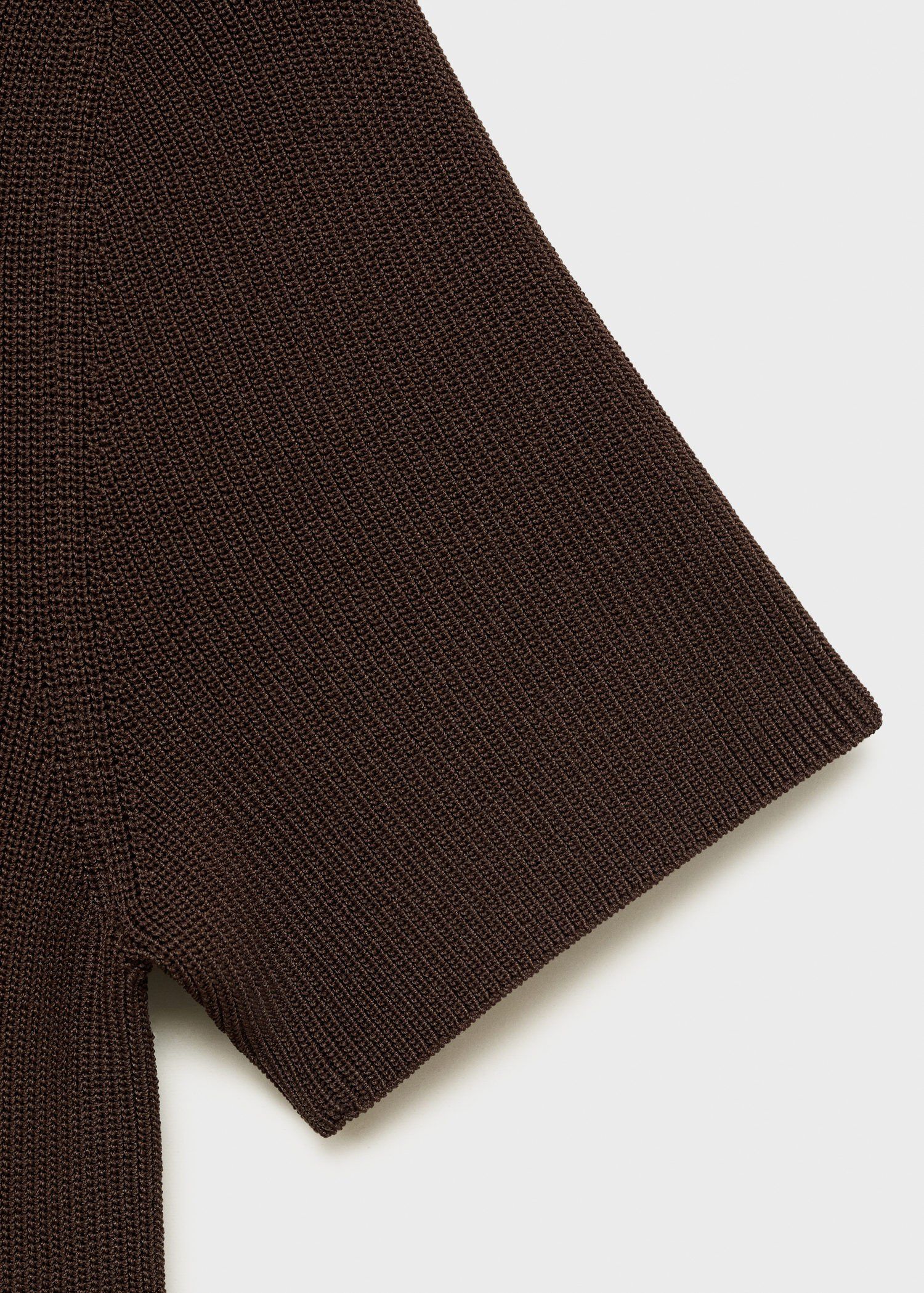 Perkins-neck knitted dress