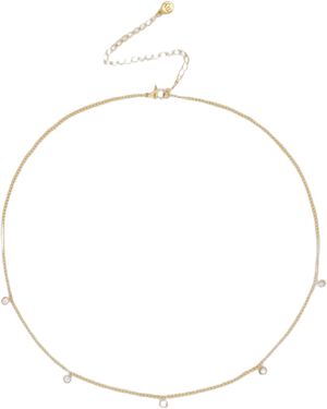 Necklace five rhinestones