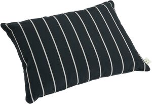 Outdoor Market Cushion - 45 x 35 - Black with beige stripe