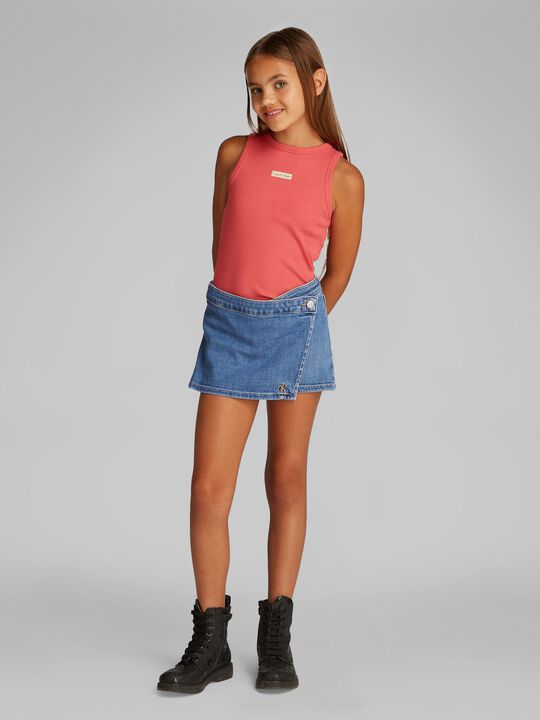 DENIM SKORT SOFT BLUE COMF