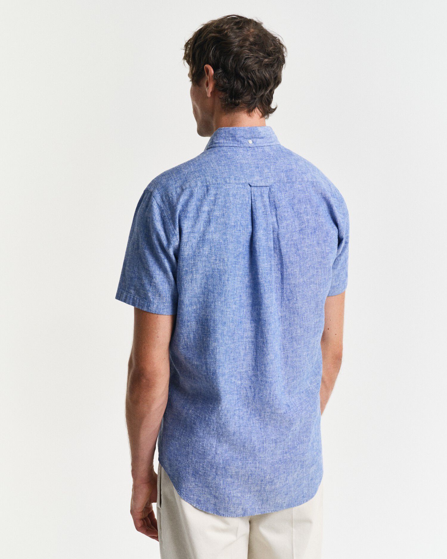 REG COTTON LINEN SS SHIRT