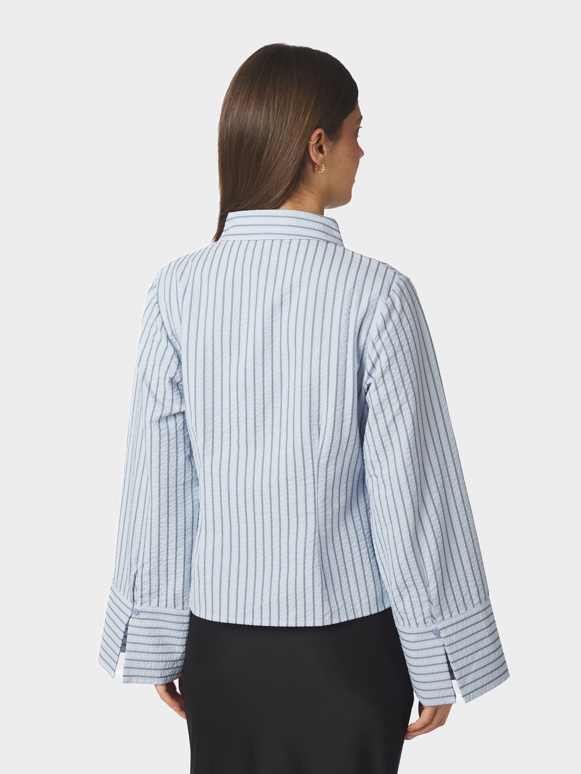 Rosa Striped Crepe Shirt