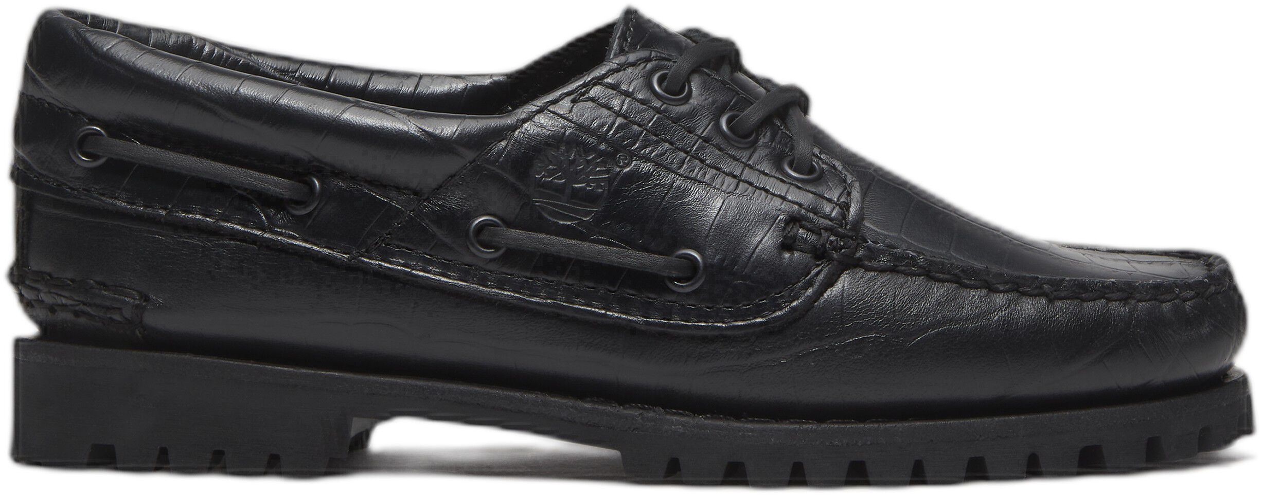 AUTH BOAT SHOE BLACK, Wide