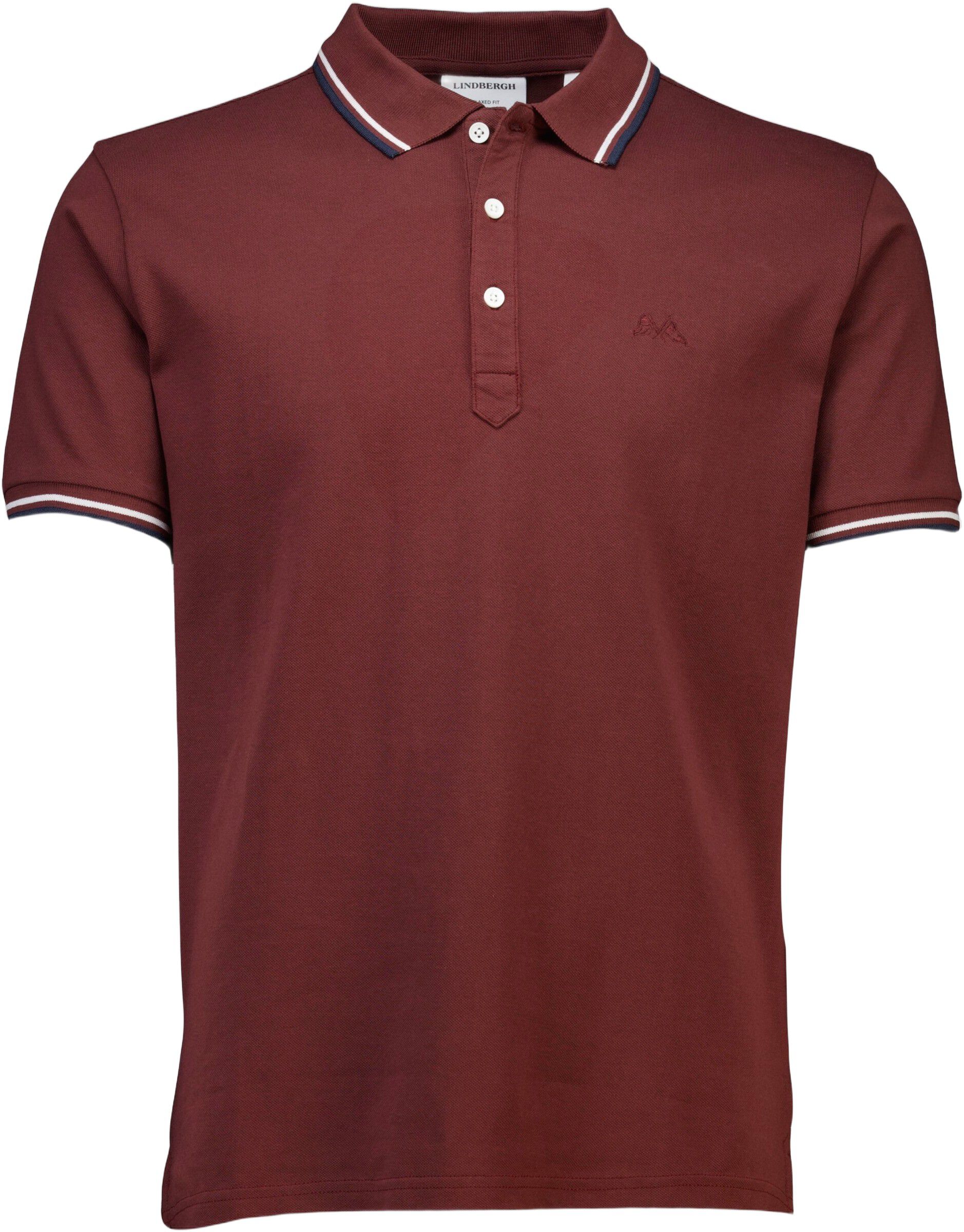 Polo shirt w. contrast piping