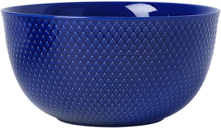 Rhombe Serveringssk&aring;l &Oslash;22 cm m&oslash;rk bl&aring; porcel&aelig;n