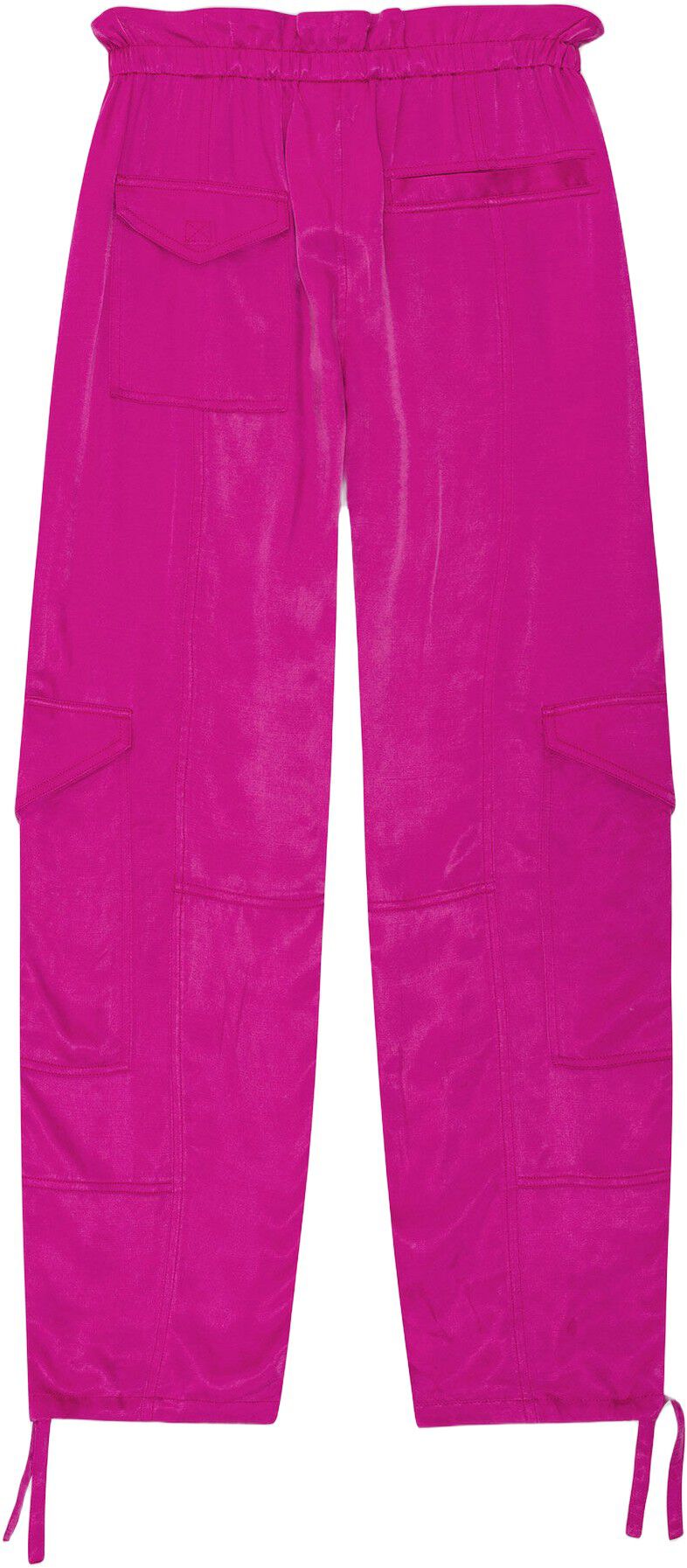 Washed Satin Pocket Pants