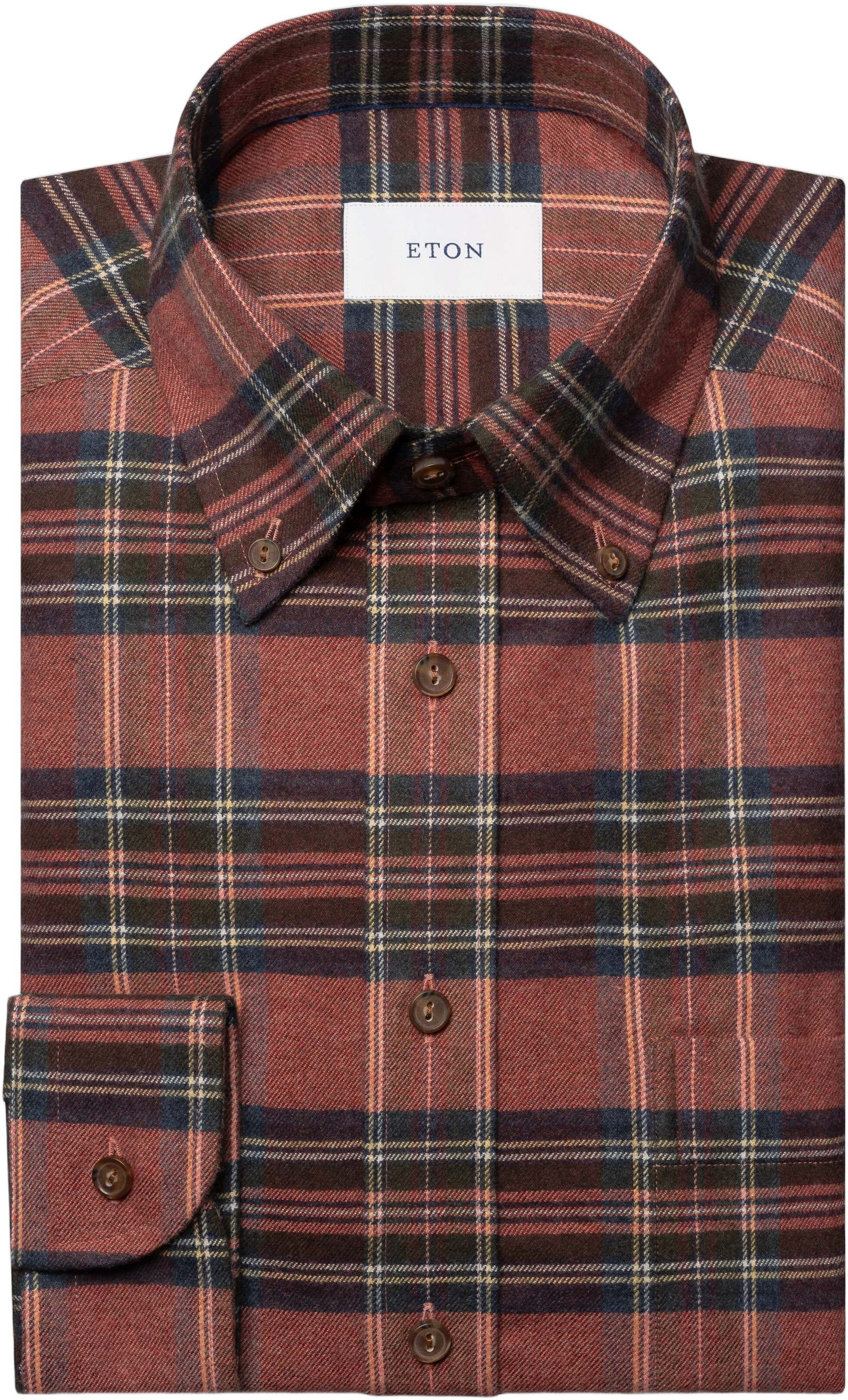 Casual Fit Plaid Check Flannel Shirt
