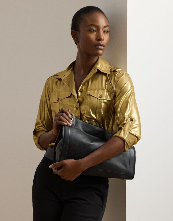 Pebbled Leather Large Bradley Tote Bag