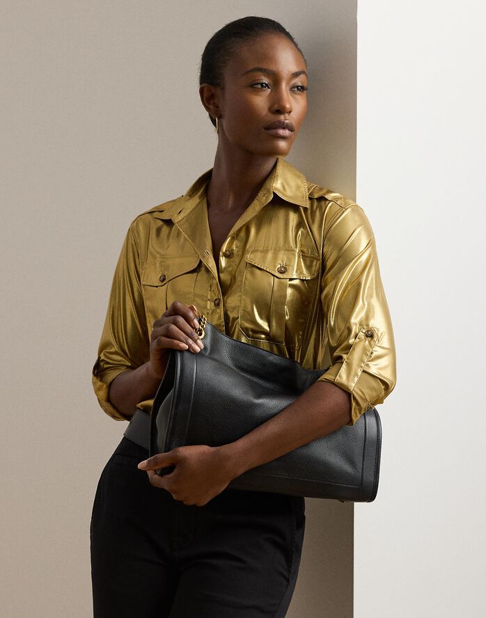 Pebbled Leather Large Bradley Tote Bag