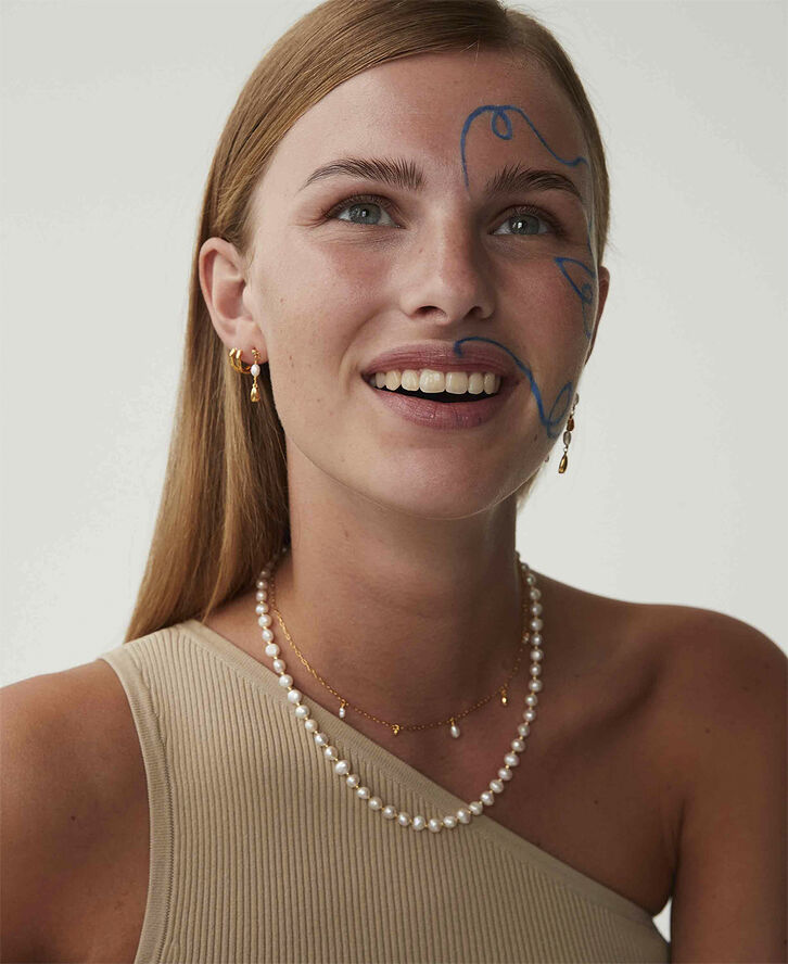 Pebble petite øreringe