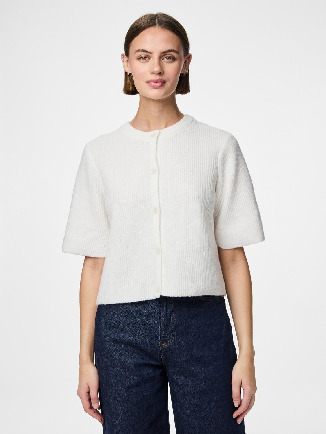 Pcsilly Ss O-Neck Knit Cardigan Noos Bc