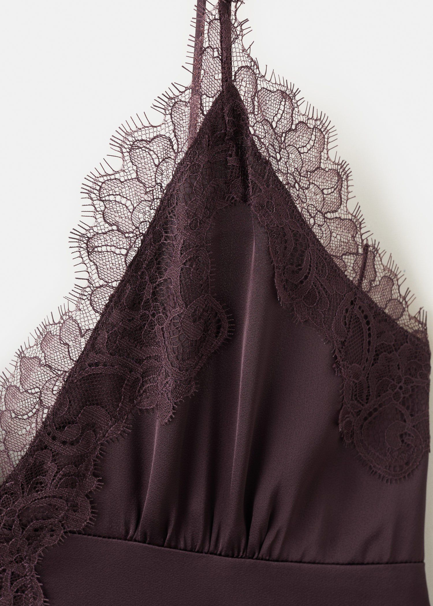 Satin lace dress