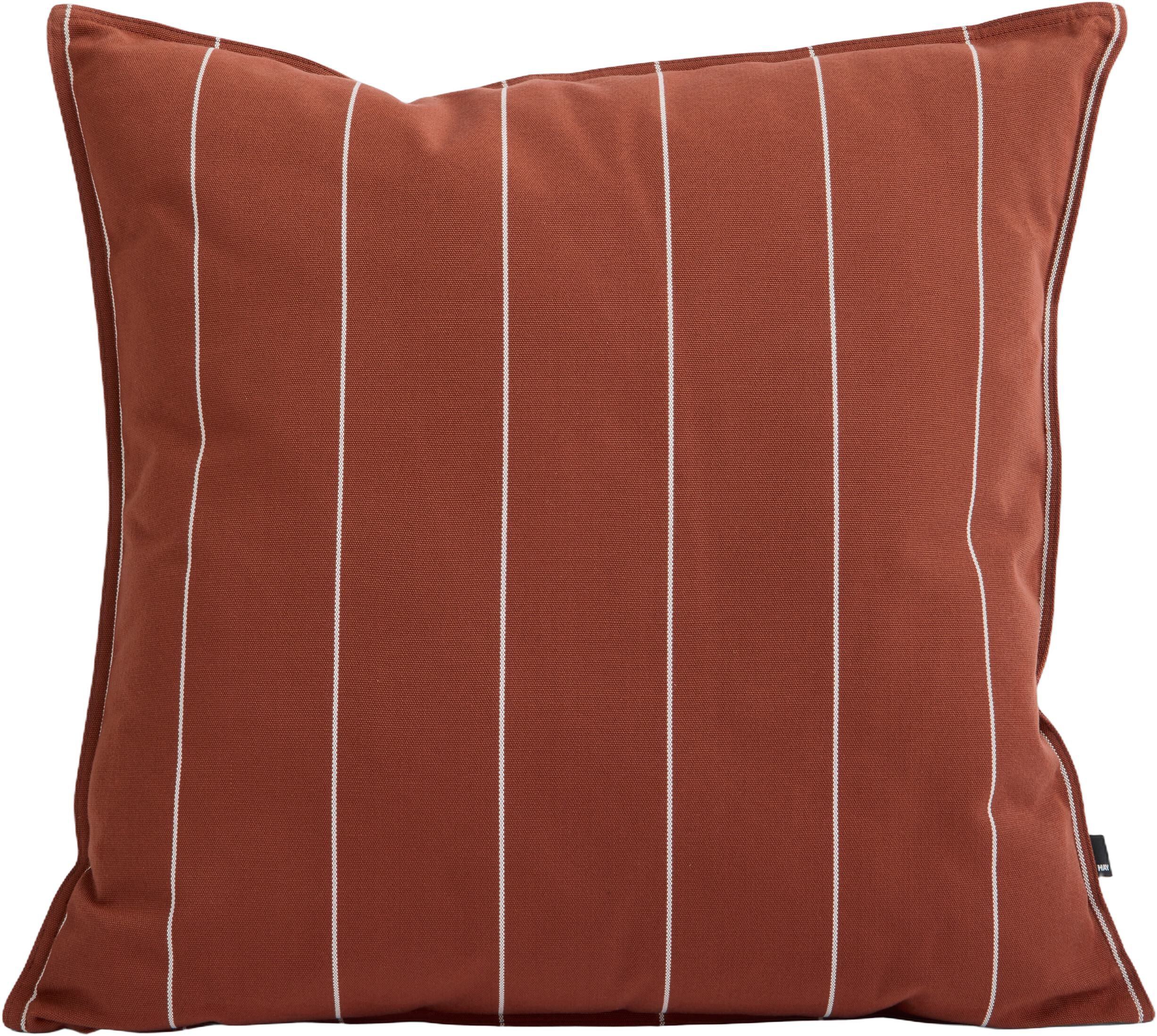 Terrazza Cushion-60 x 60-Terracotta narrow stripe