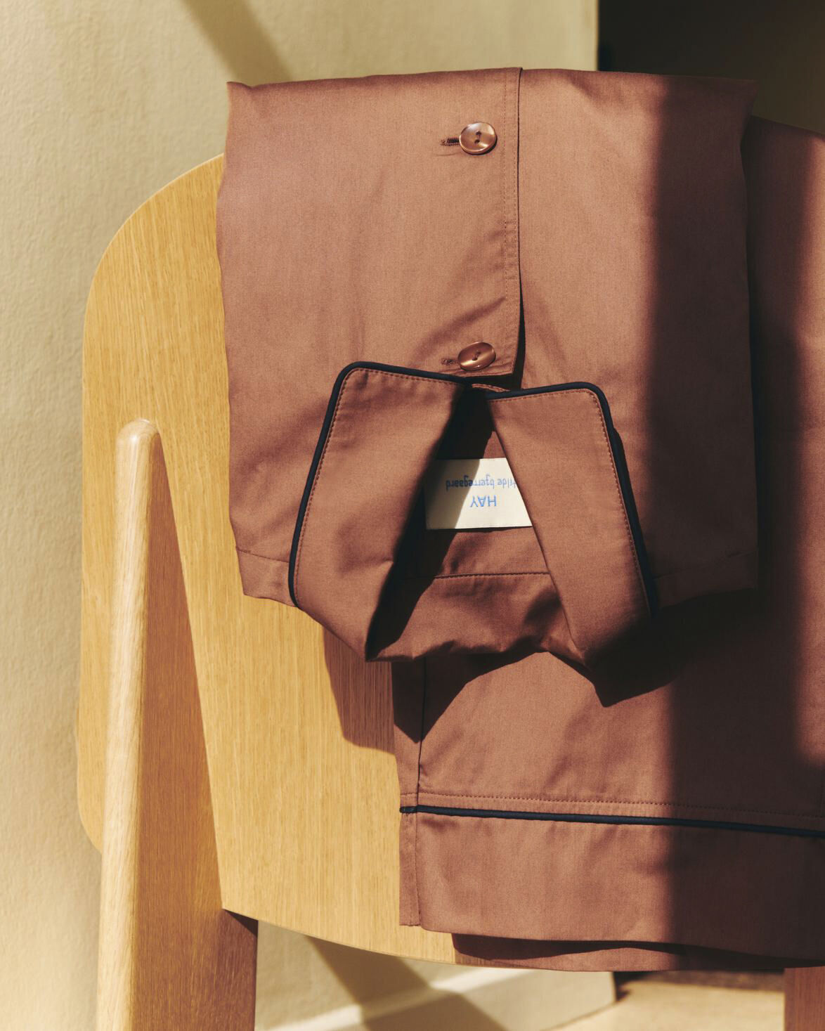 Outline Pyjama L/S Shirt-XS/S-Milk