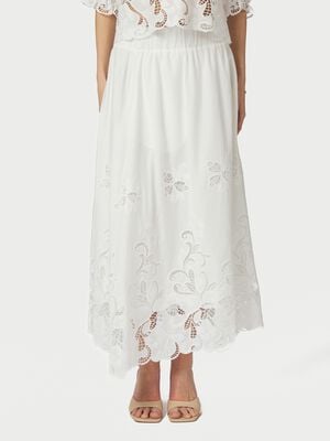 Yara Long Emb Skirt