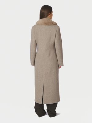 Corina Herringbone Twill Coat