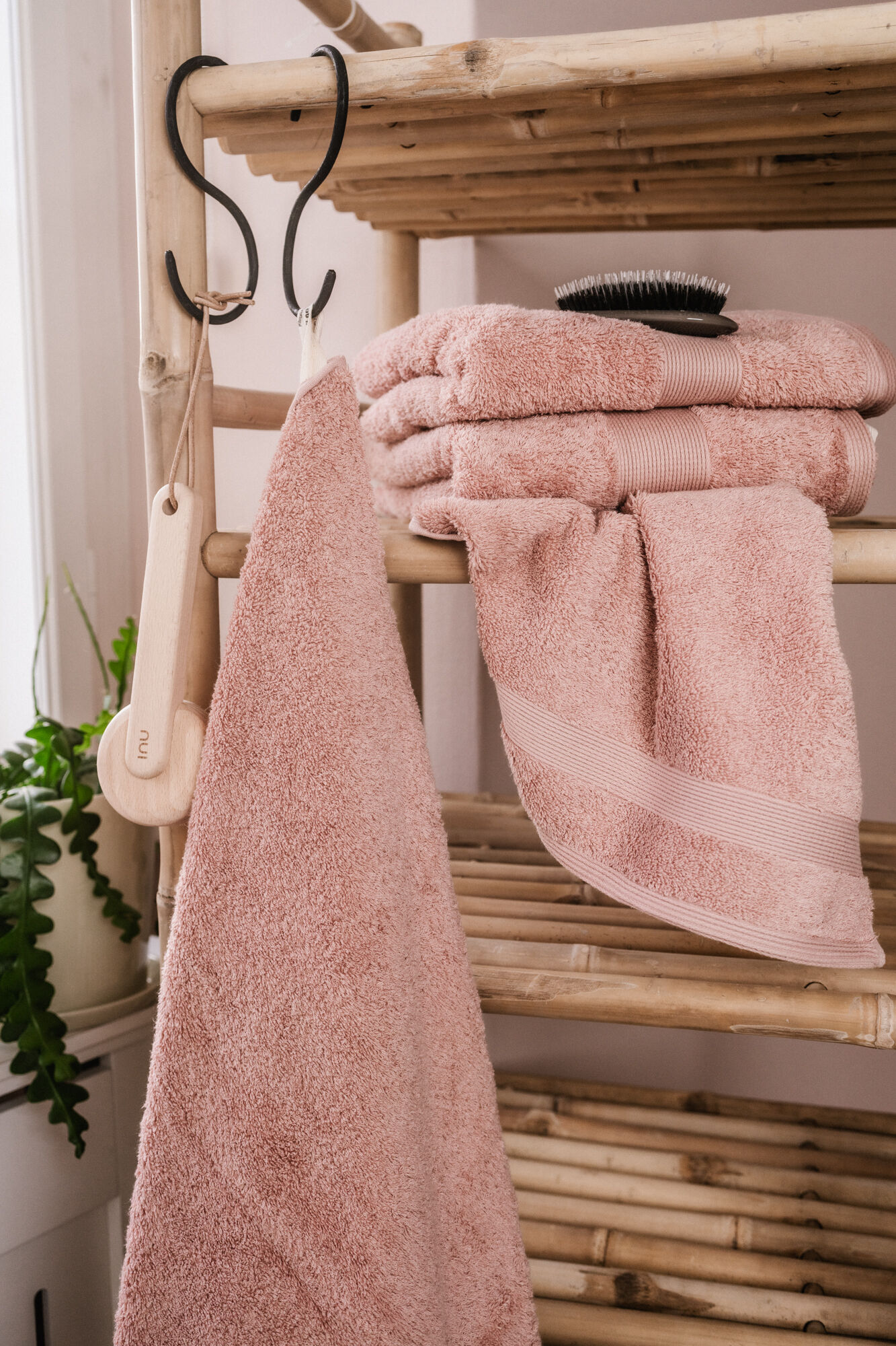 Egyptisk bomull, misty rose 30x30 cm