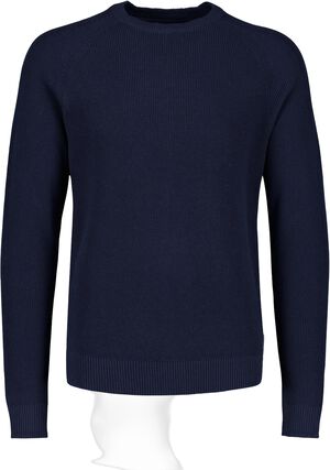 Ribbed L/S o-neck knit