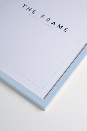 Sky Blue Wood Frame