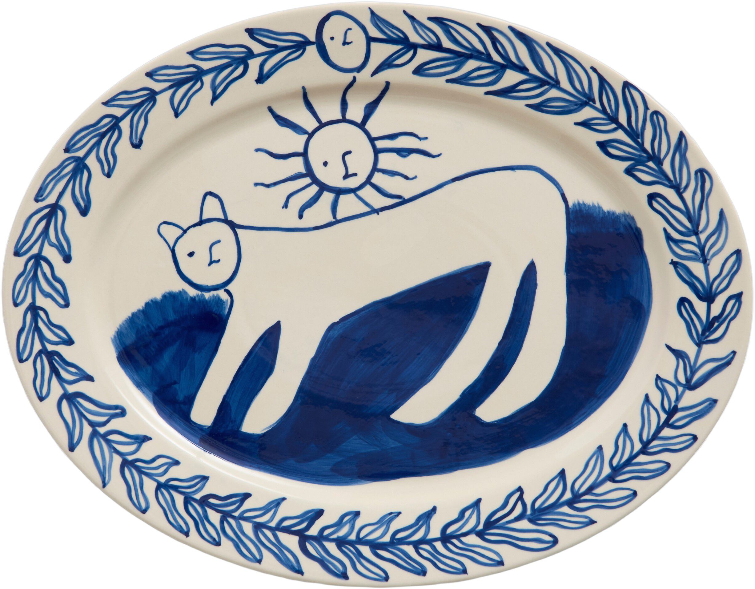 La Pittura Oval Serving Platter - L36,5 - Charlotte