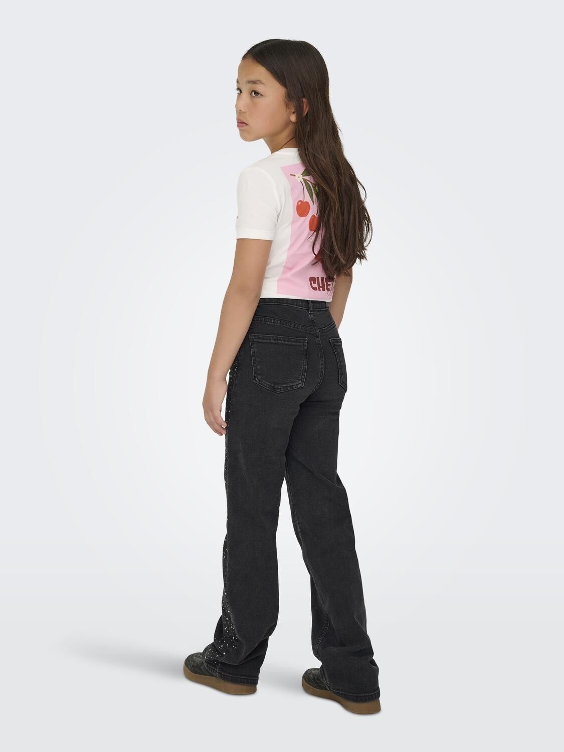 KOGJUICY HW RHINESTONE WIDE LEG DNM