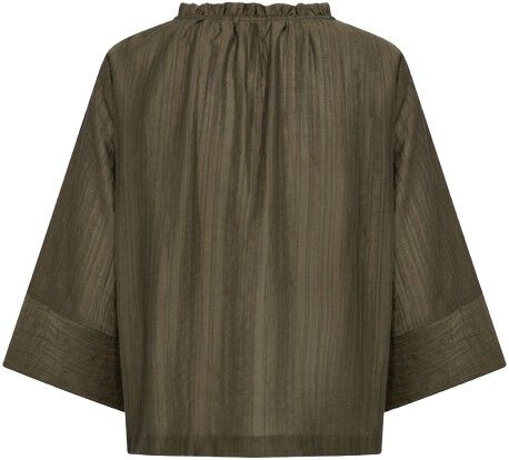 Curvy WA-AIMI 1 Bluse M&oslash;rk brun