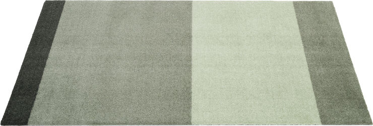 Løber, 67x120 cm, stripes-horizon lys/støvet og mørkegrøn