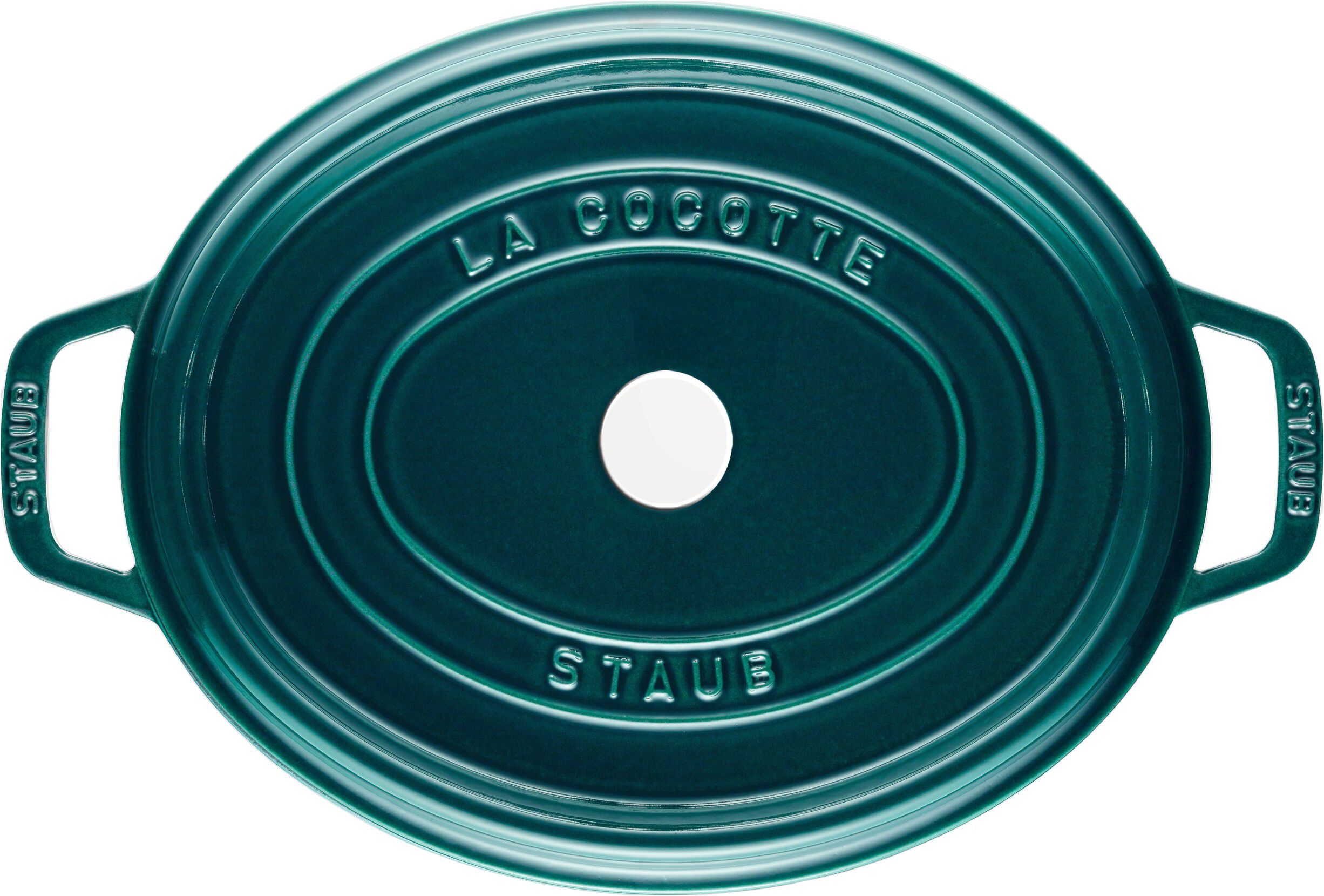 La Cocotte Gryta 33 cm / 6,75 l, Oval, La-Mer, Gjutj&auml;rn