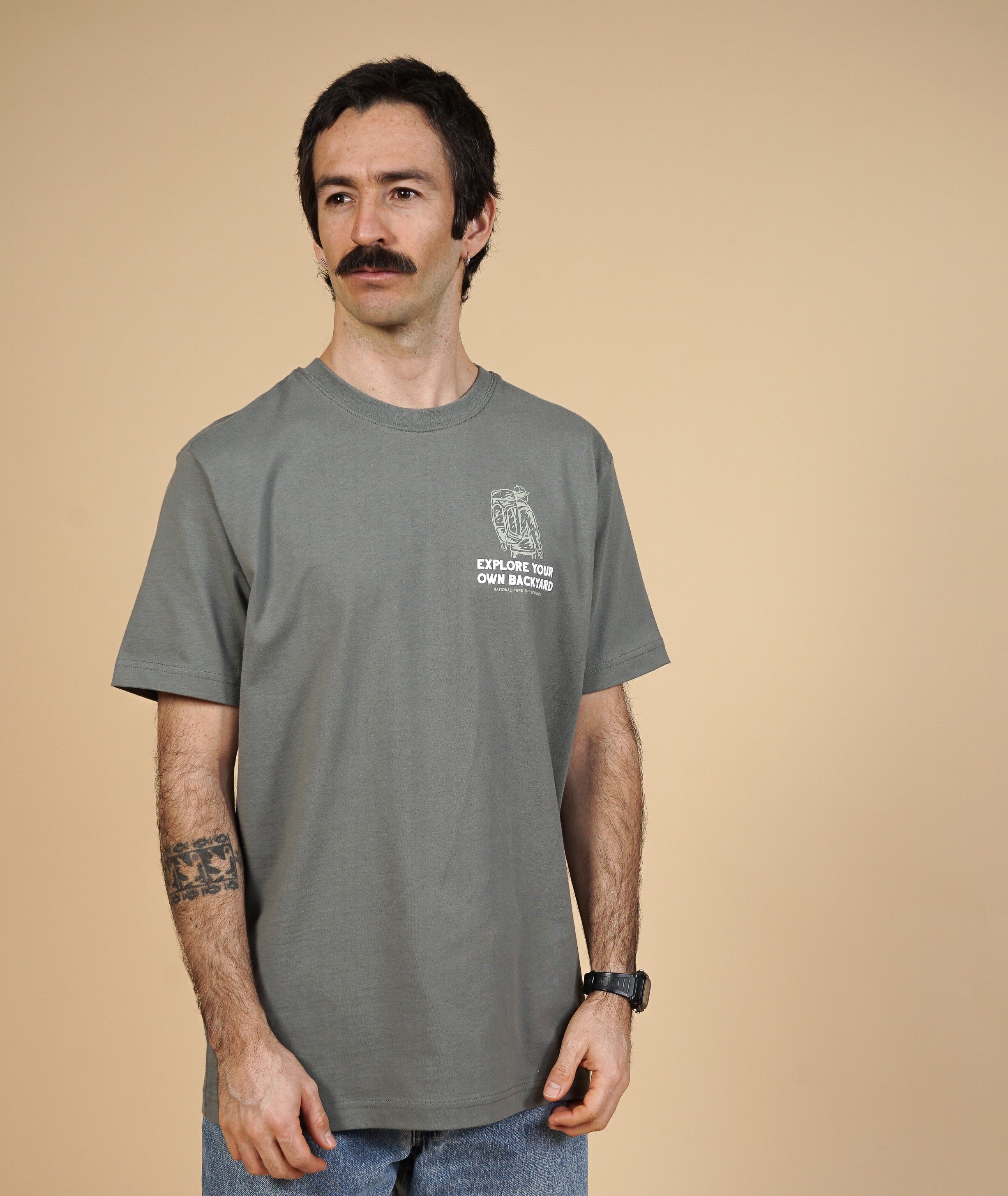 EXPLORE CH MEN'S BRUSHED T-SHIRT