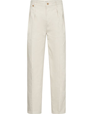 REL COTTON TWILL PLEAT CHINOS