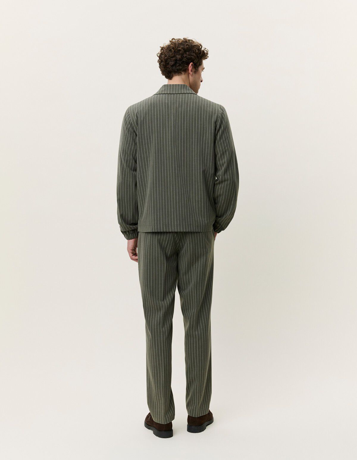 Pinstripe Coach Jacket