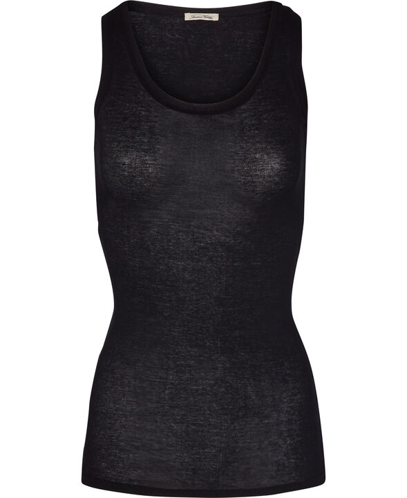 Round collar tank top
