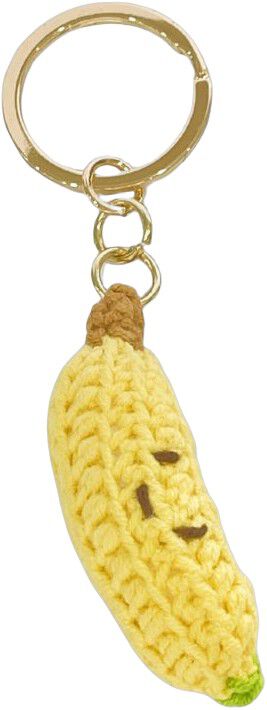 keyhanger gul h&aelig;klet banan