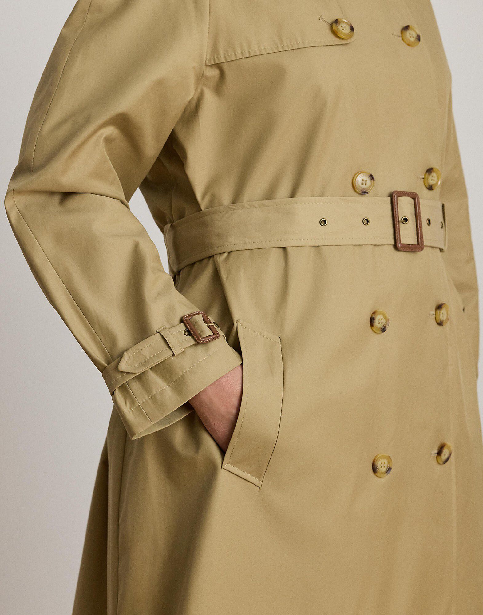 Double-Breasted Belted Trench Coat