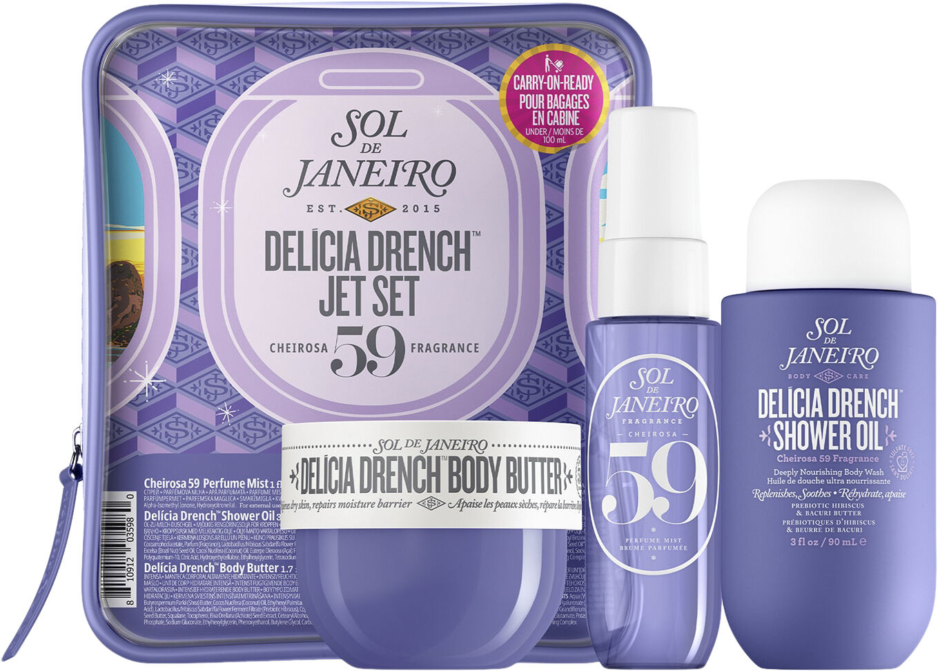 Delicia Drench Jet Set - Kroppsv&aring;rdsset