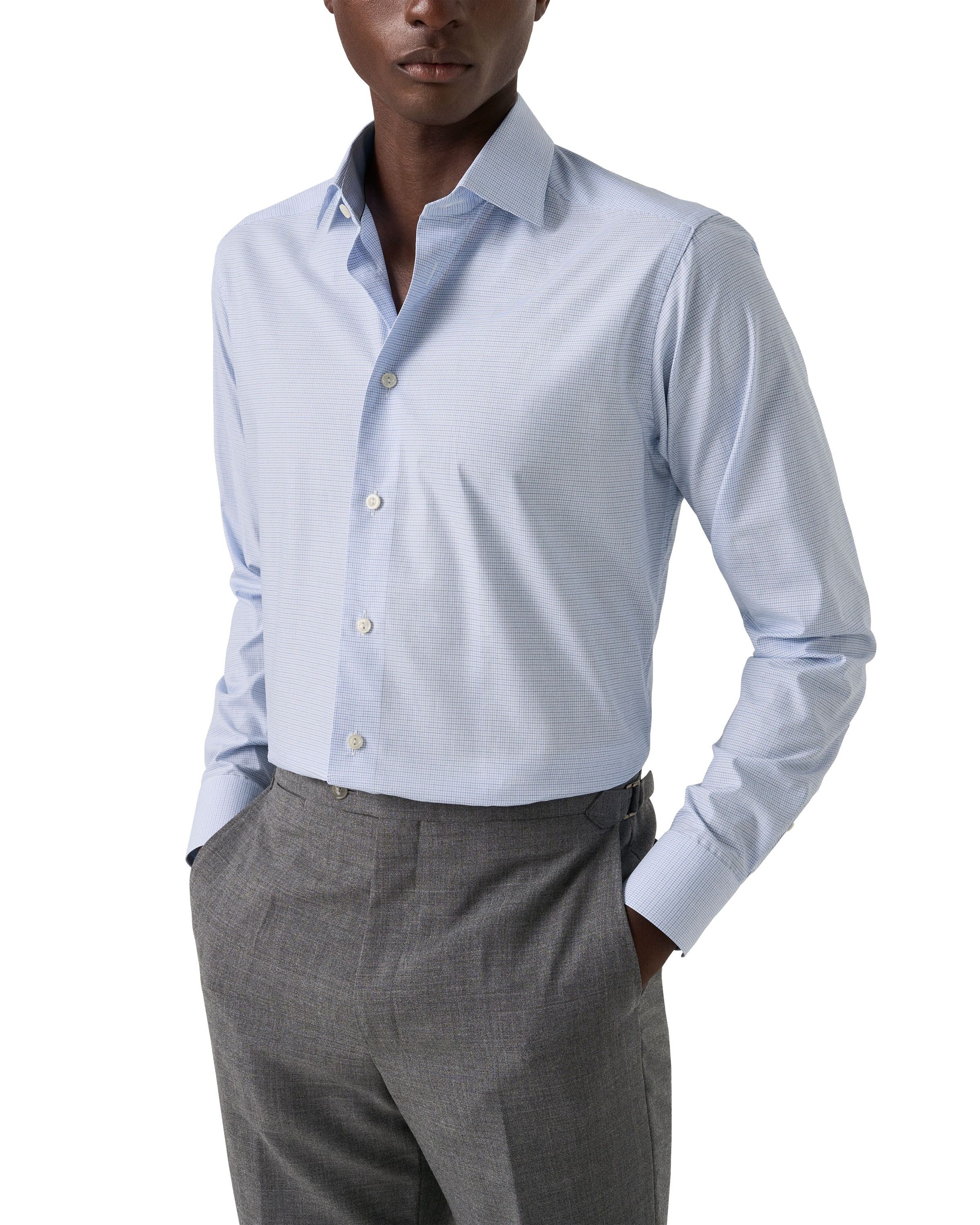 Slim Fit Check Twill Shirt