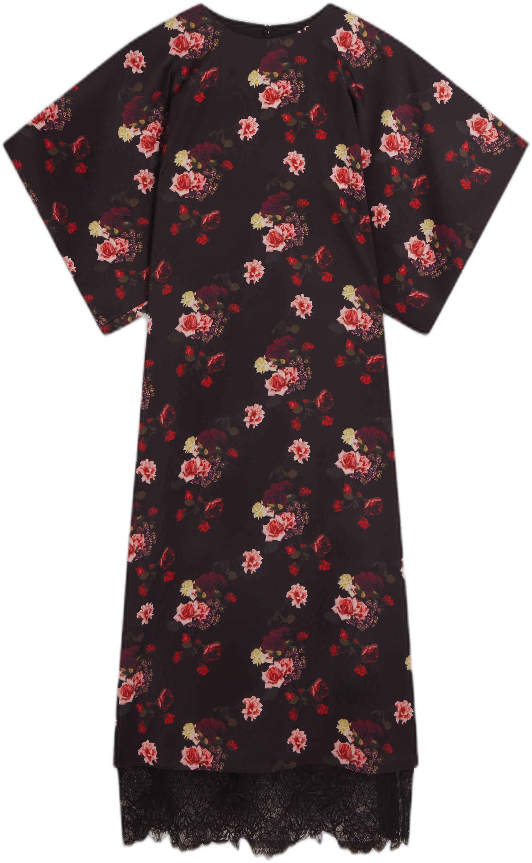 MEEIAA Printed Batwing Midi Dress W